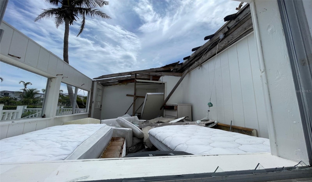 Front bedroom post Hurricane Ian