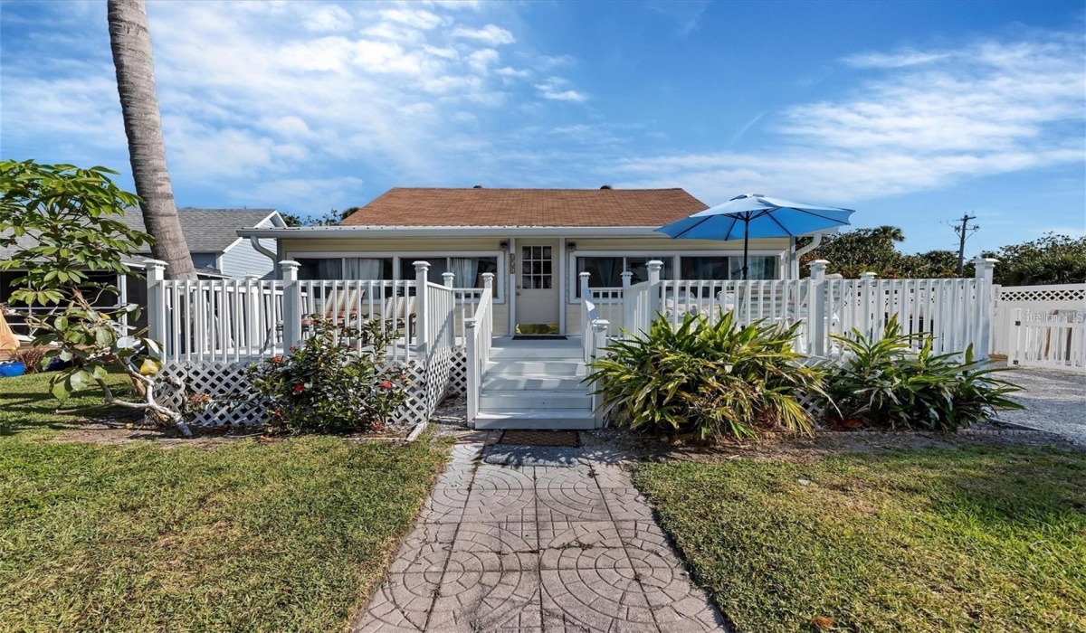 Front of home, prior to Hurricane Ian