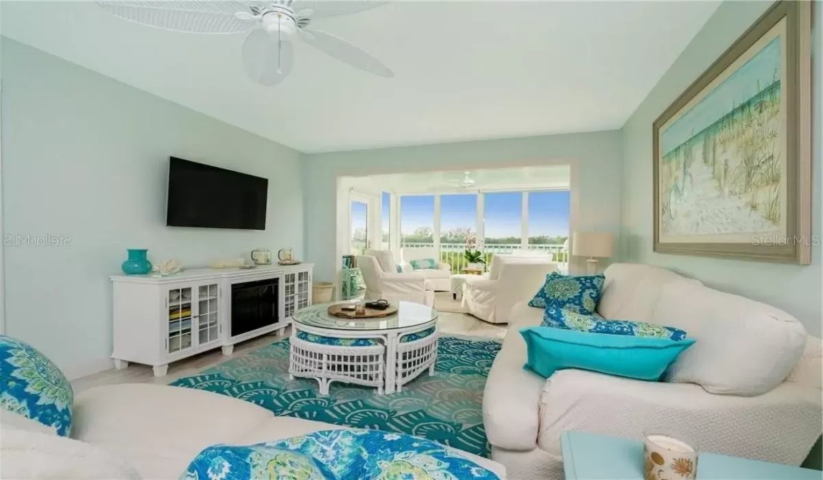 Here's a sample living room to the extra space.
