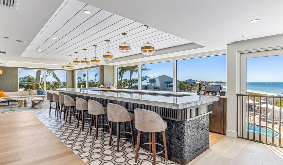 The new upper deck bar  - fantastic views!