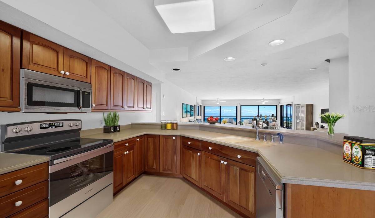 Kitchen virtually staged