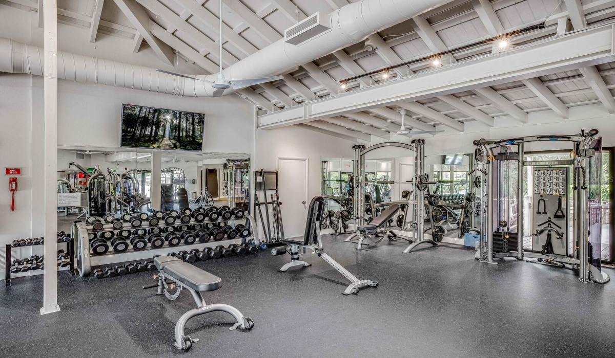 Recently renovated fitness center