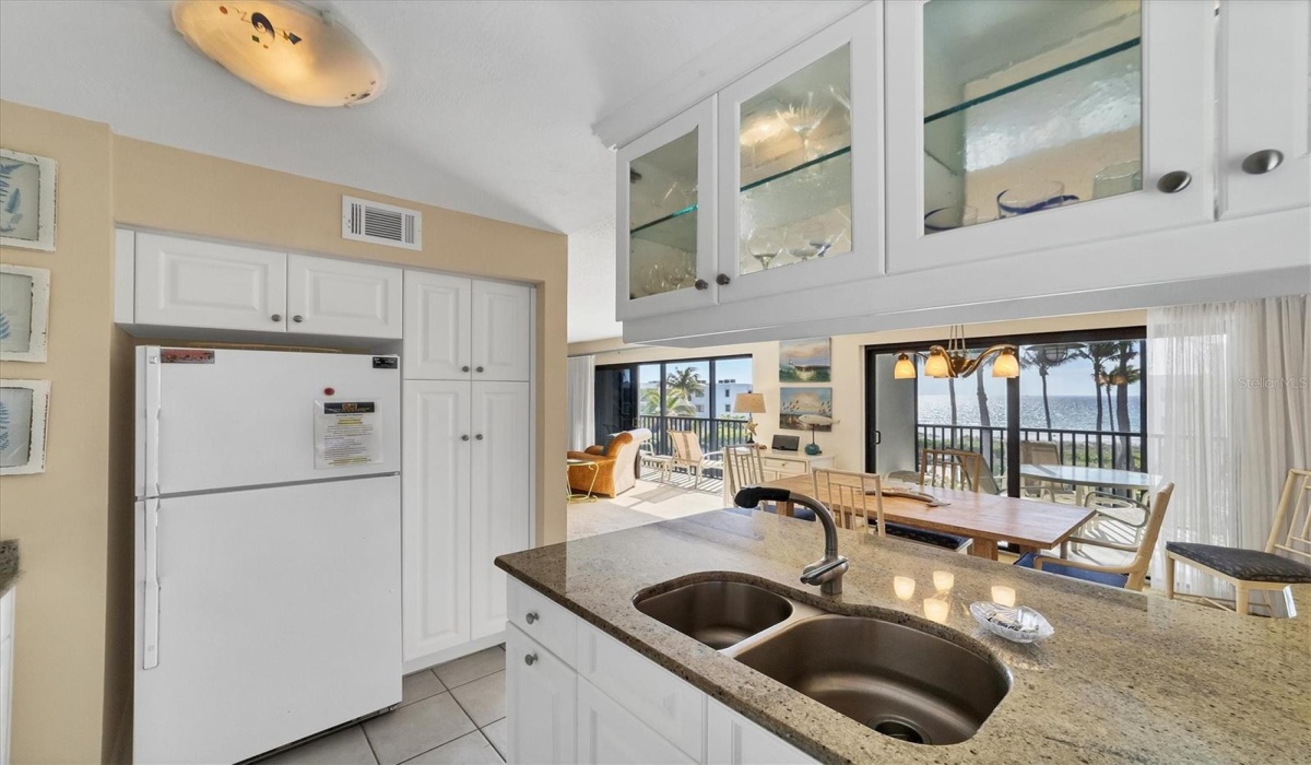 Gulf views from the kitchen