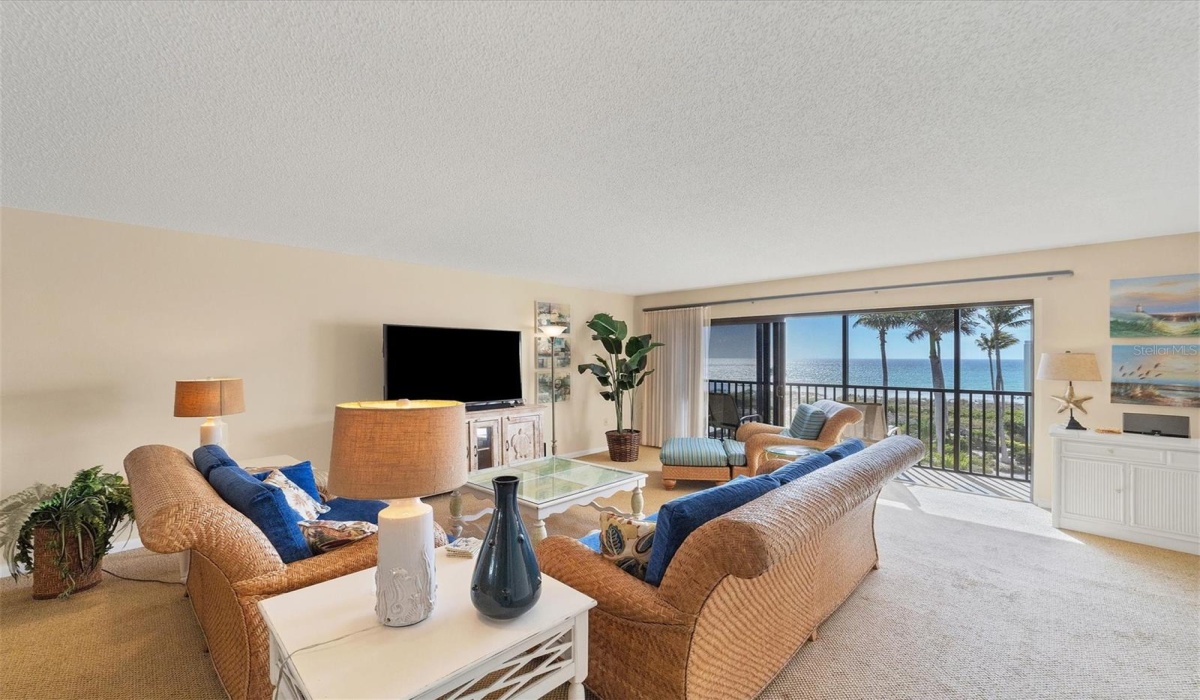Gulf view from the living room