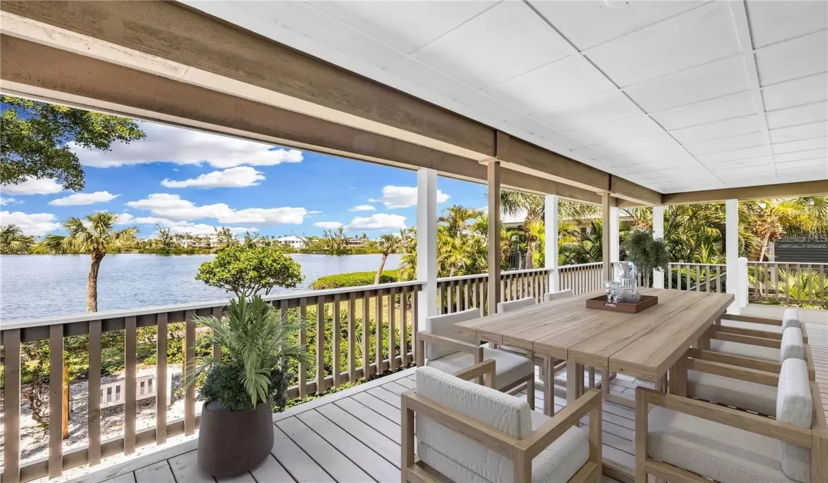 Patio virtually staged