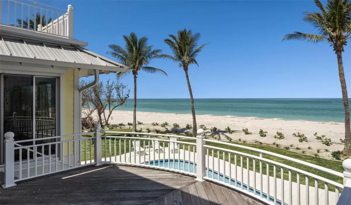 Open gulf side porch