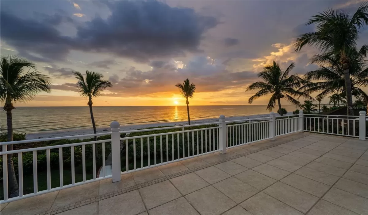 3rd floor guest porch sunset