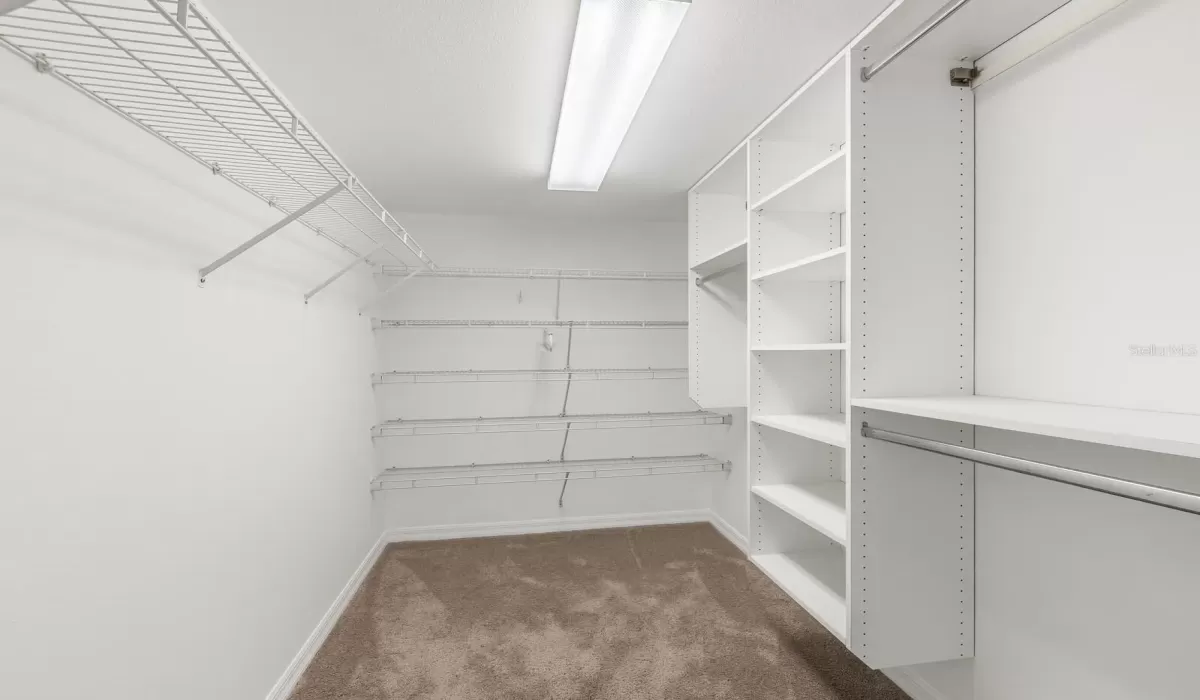 Primary walk in closet