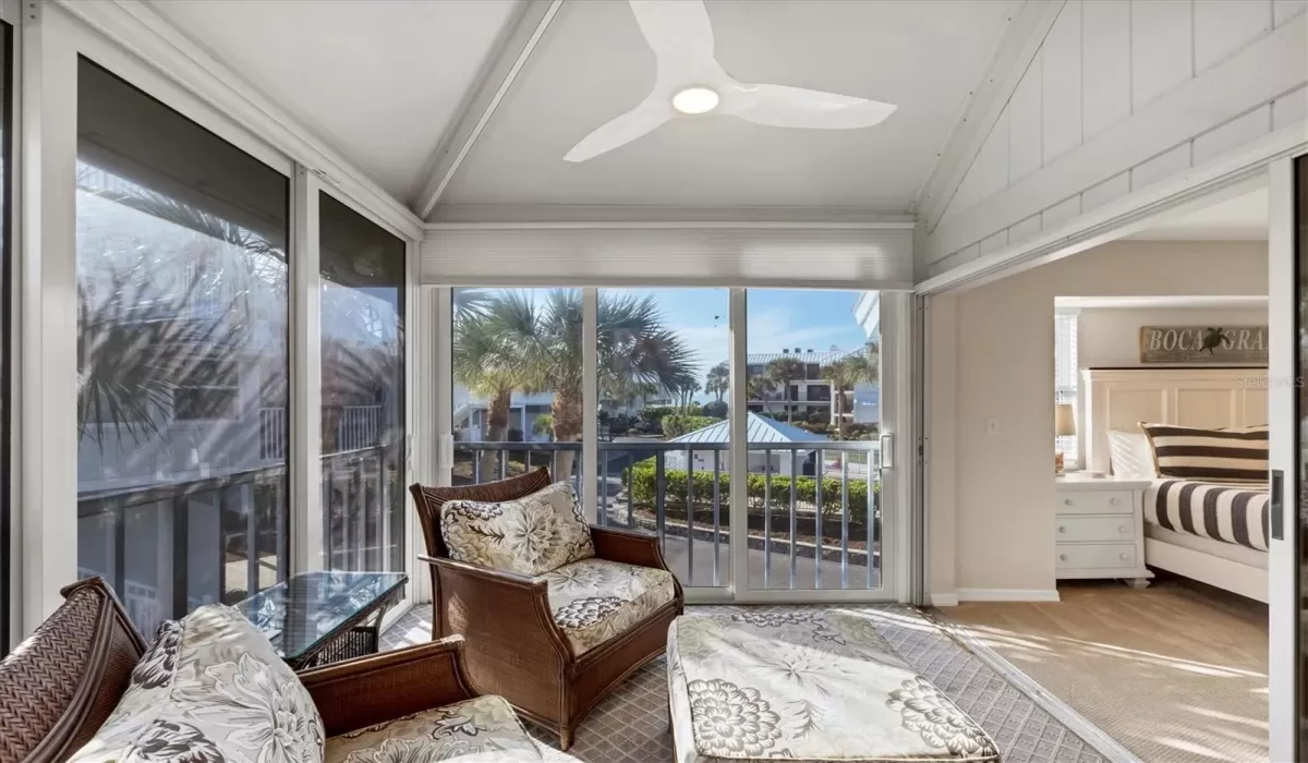 Sitting Area with Water View!