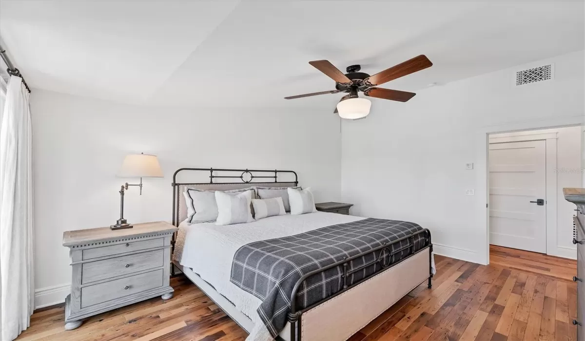 Second Floor Guest Bedroom Ensuite with private outdoor deck and walk-in closet!