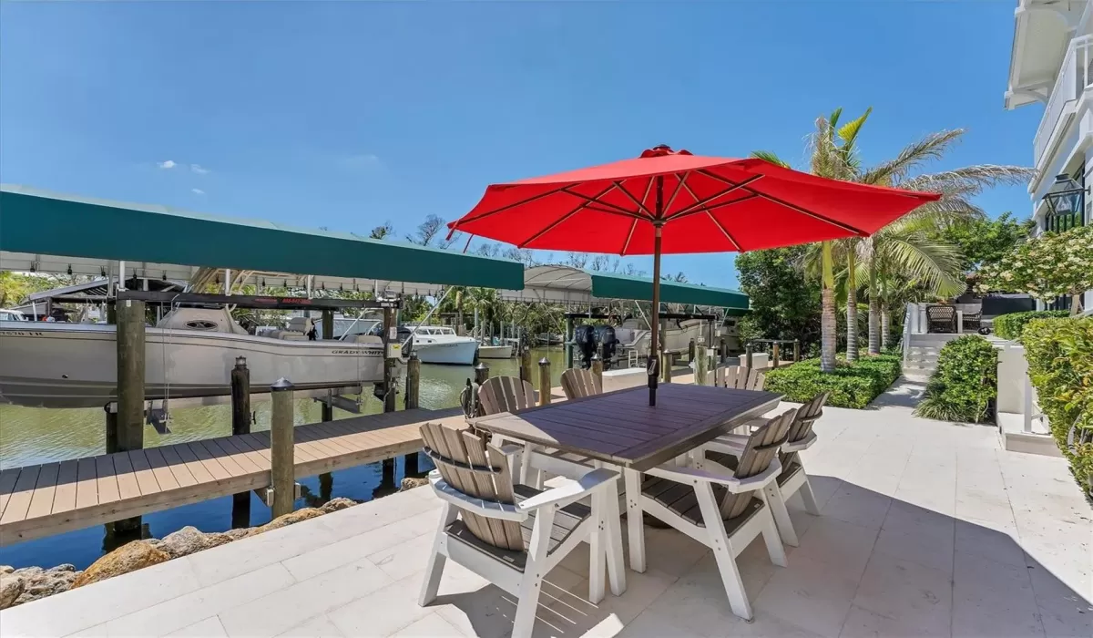 Outdoor patio area that could be converted to include a tranquil dipping pool