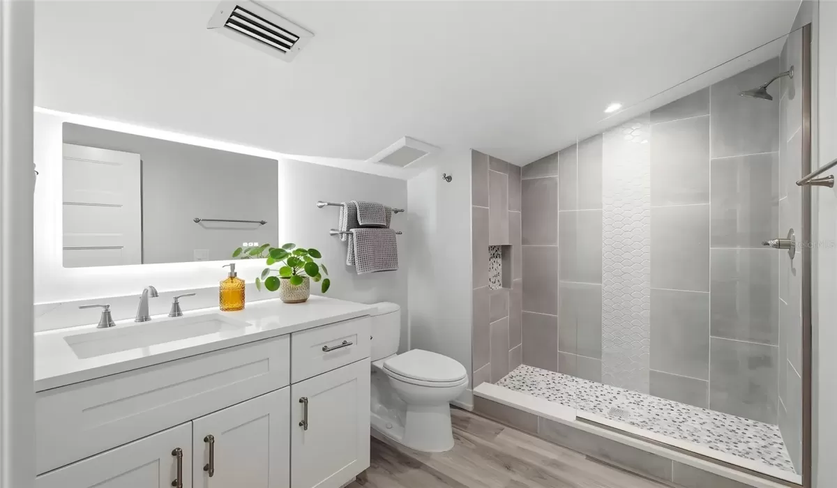 Upstairs Full Bath with Walk In Shower